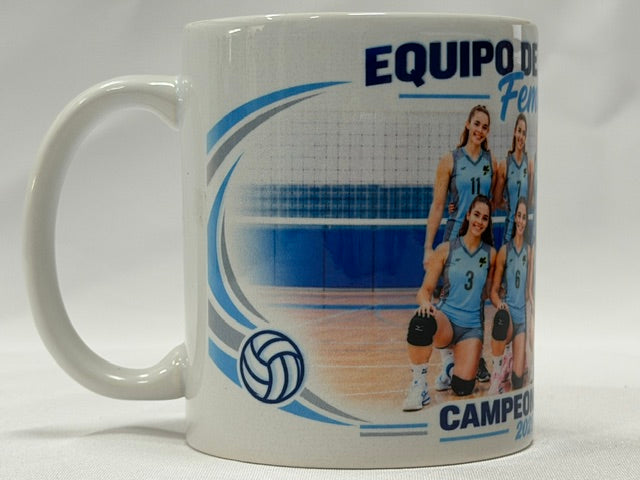 Taza Cerámica Personalizada Blanca con Brillo y con caja individual